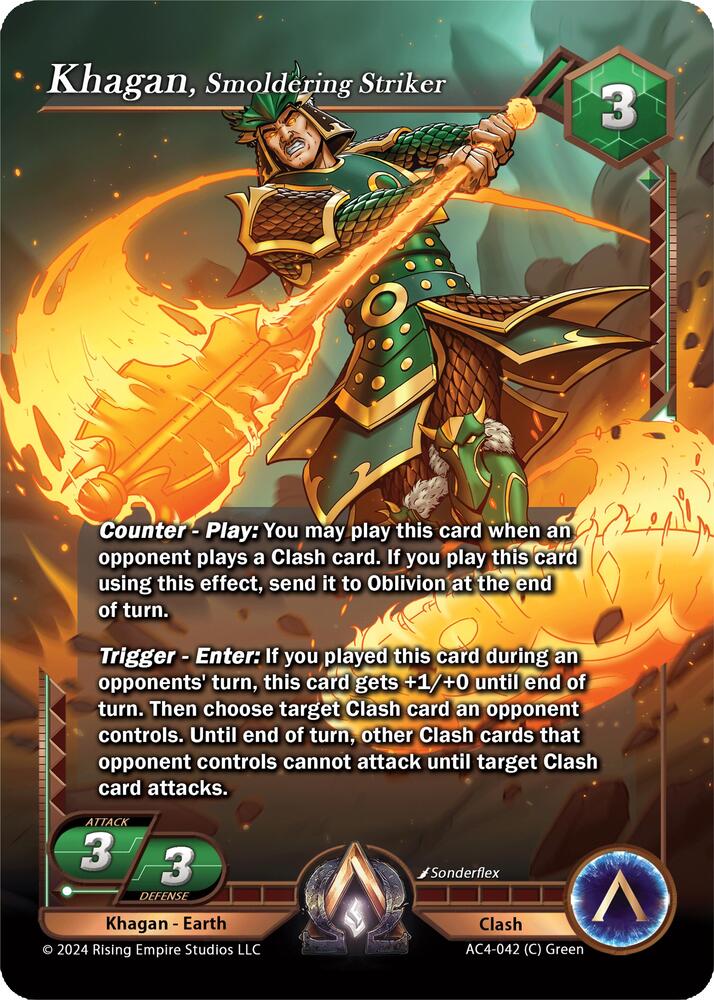 Khagan, Smoldering Striker