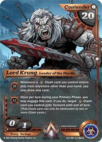 Lord Krung, Leader of the Horde