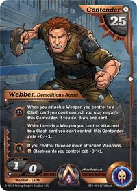 Webber, Demolitions Agent